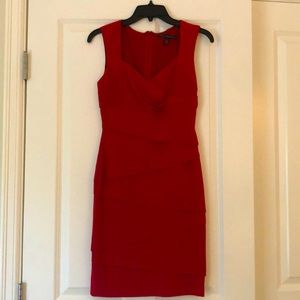 White House Black Market small red dress